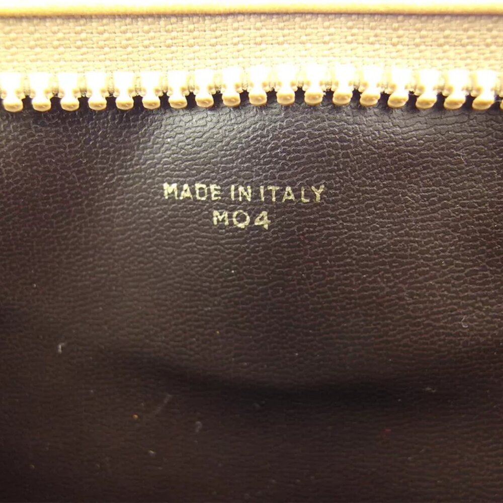 CELINE clutch bag macadam beige PVC ?~ leather Authentic - Picture 7 of 9